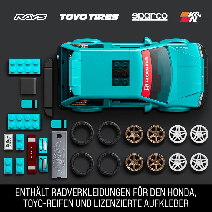 Actual product image Mattel Brick Shop Hot Wheels Speed Honda 2