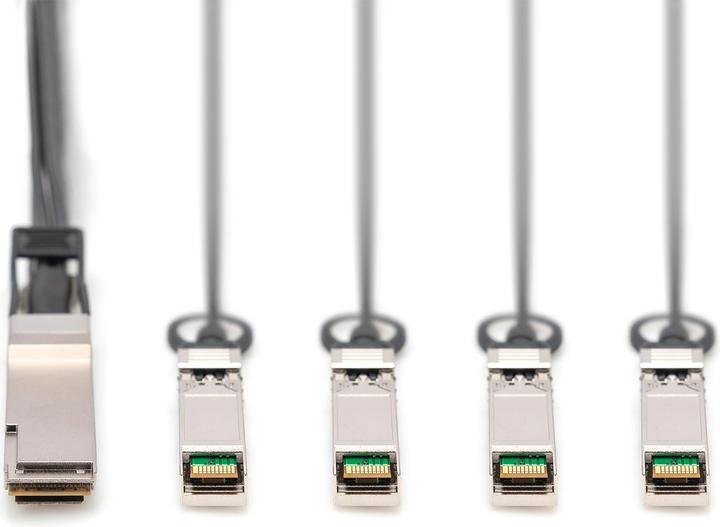 Image du produit Digitus Câble DAC (Direct Attach Copper), 1x QSFP+ 40G vers 4x SFP+, 5 m (5 m)