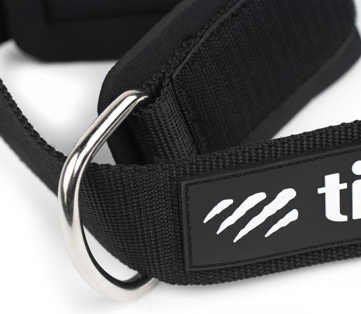 Actual product image Tiguar Knöchelmanschetten für Kabelzug – grössenverstellbar, gepolstert, mit Haken, für Bein- & Po-Training