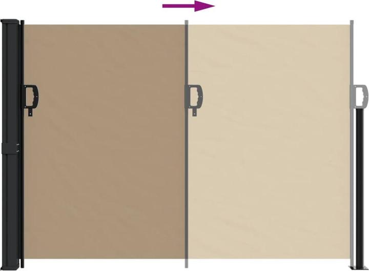 Image du produit vidaXL ausziehbare Seitenmarkise (5 m)