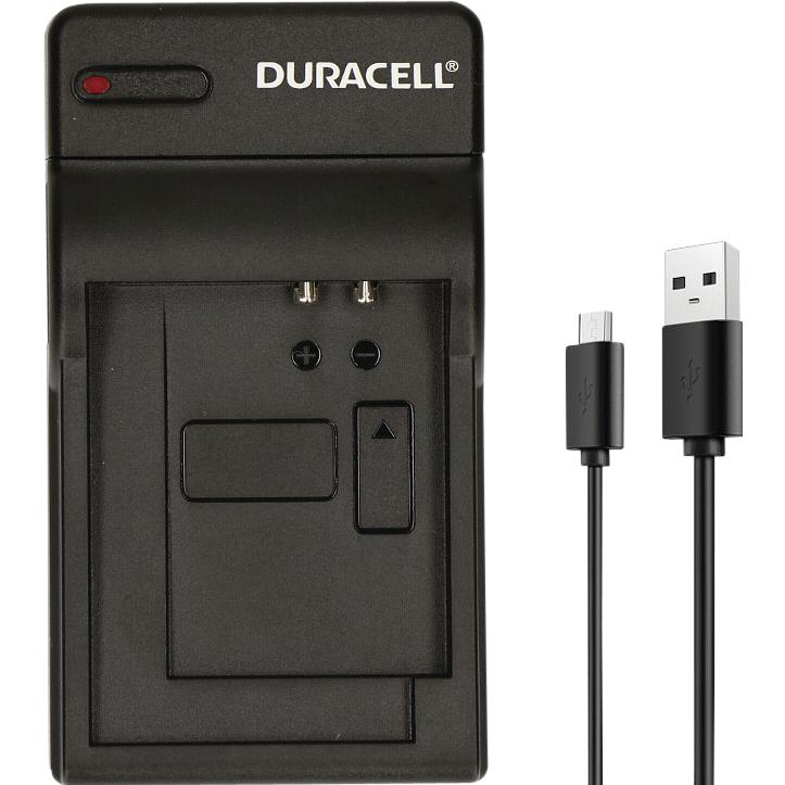 Duracell Ladegerät mit USB Kabel für DR9953/NP-BN1 (Ladegerät), Kamera Stromversorgung, Schwarz