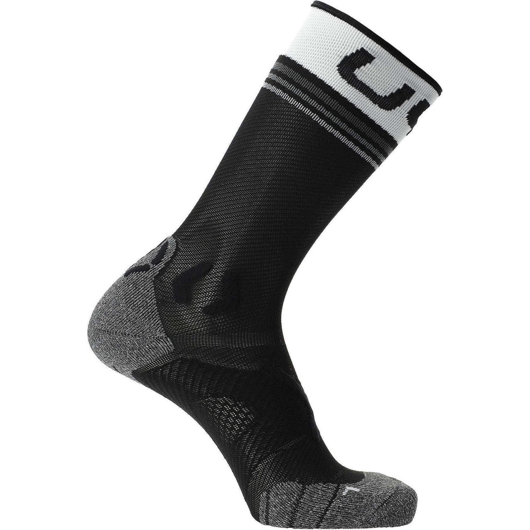 Thumbnail - UYN, Herren, Sportsocken, Runner's One Mid (35 - 38), Schwarz, Weiss