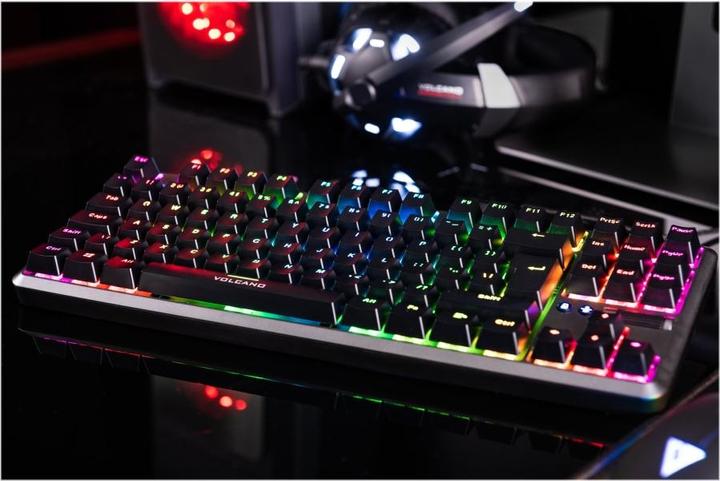 Actual product image Modecom VOLCANO LANPARTY 2 RGB Keyboard USB (US, Cable)