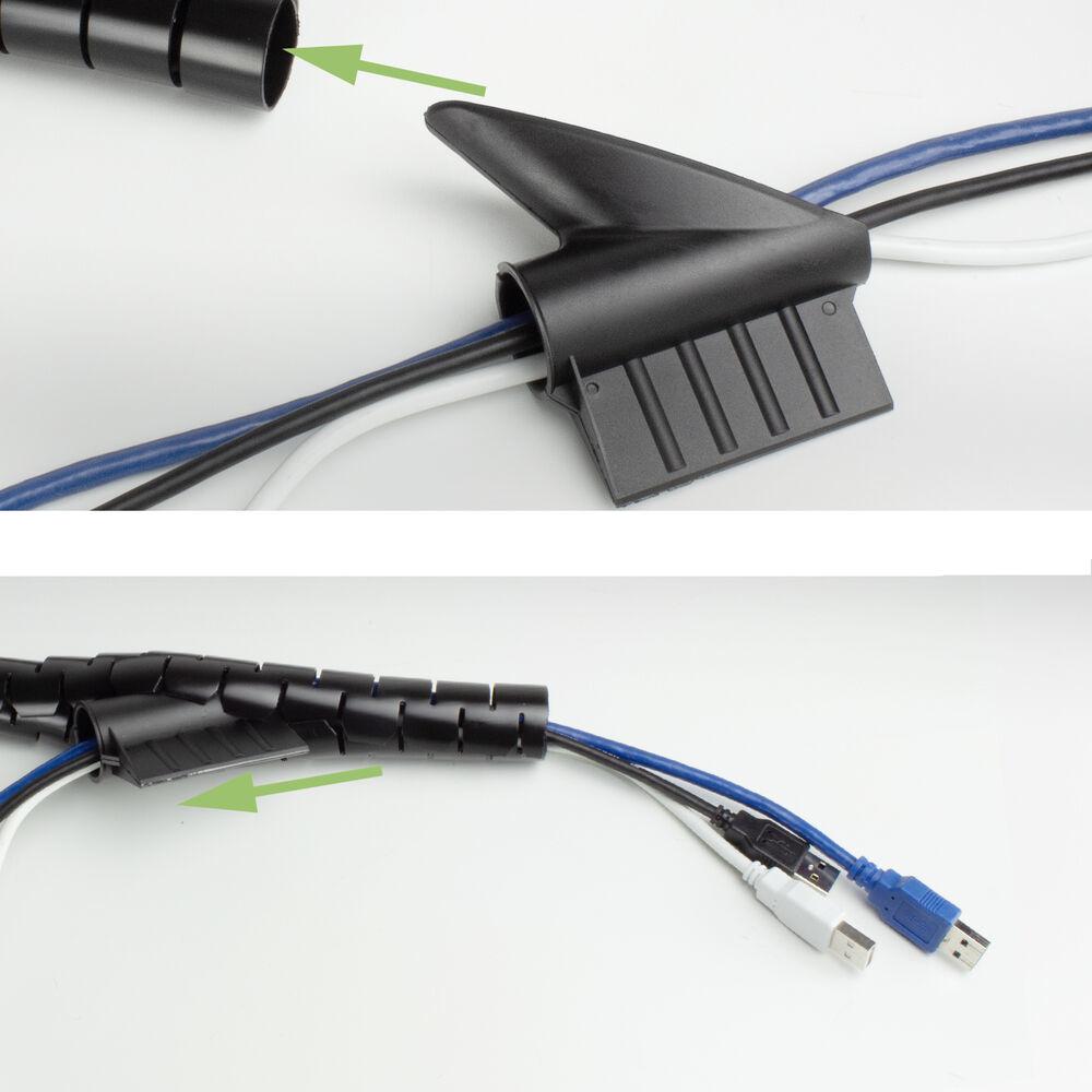Thumbnail - ACT, Kabelschutz + Kabelführung, 20 mm spiral cable wrap, length 30 meters (Kabelspiralschlauch, 30000 mm)