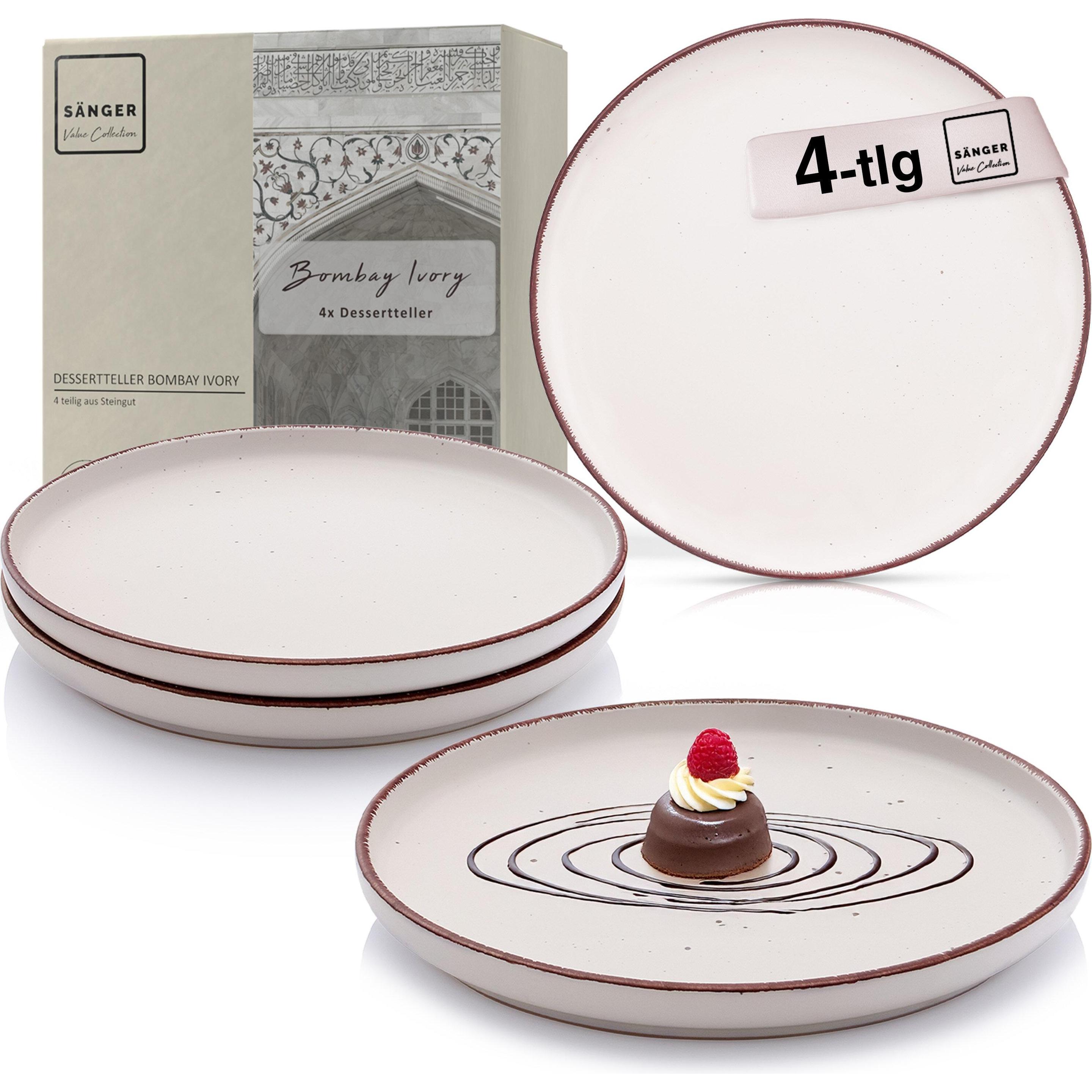 Sänger Dessertteller Set Bombay Ivory, Teller, Beige