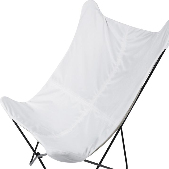 Immagine prodotto Beliani Poltrona Butterfly Tessuto Velluto Bianco / Nero NYBRO