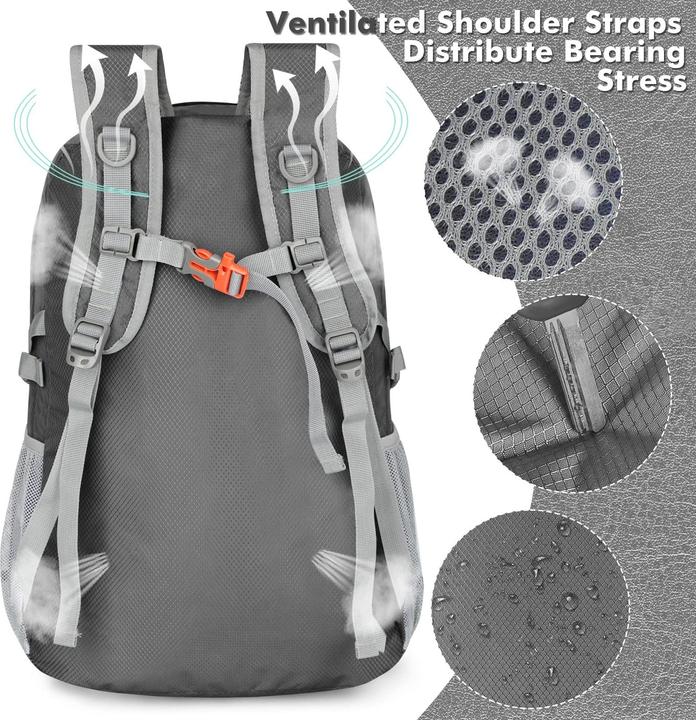 Actual product image Only-Bags.Store Lightweight foldable backpack-Packable backpacks, small foldable backpacks Hiking backpack (30 l)