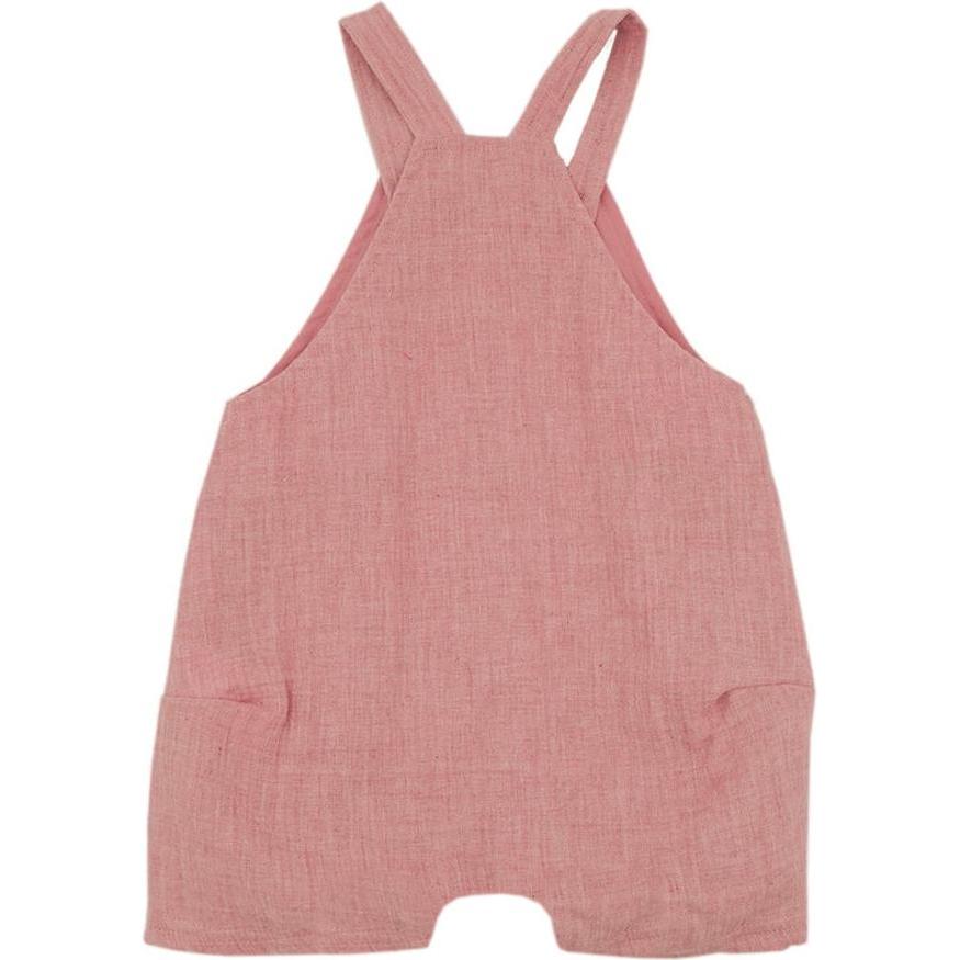 Thumbnail - Maximo, Unisex, Hosen, Baby Latzhose Musselinstoff, Rot, (86)