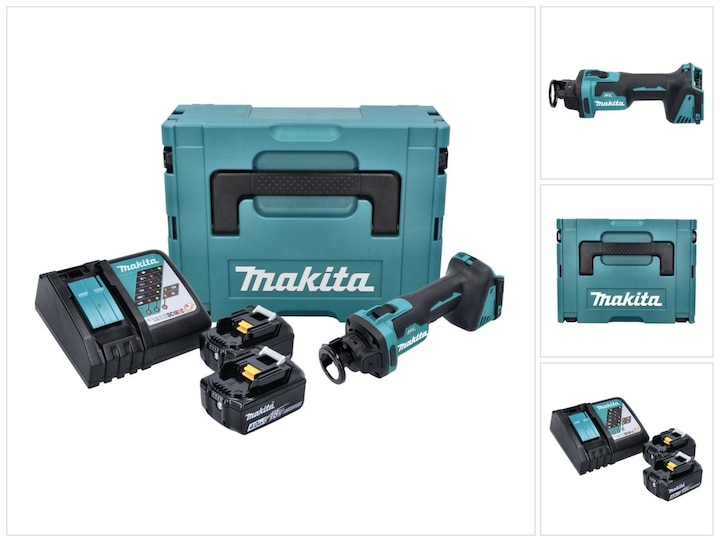 Actual product image Makita DCO 181 RMJ Battery Rotary Cutter 18 V 32000 rpm Brushless + 2x Battery 4,0 Ah + Charger +