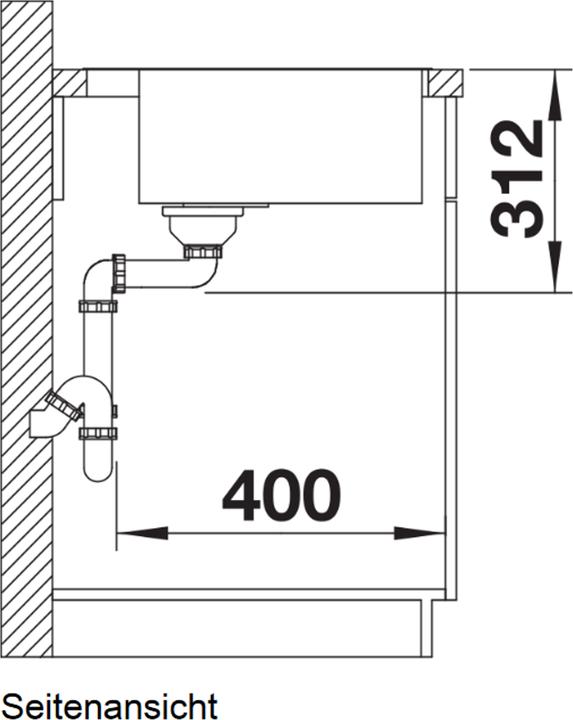 Produktbild Blanco Subline 500-IF/A SteelFrame (Einbauspüle, 54.30 cm, 51 cm)