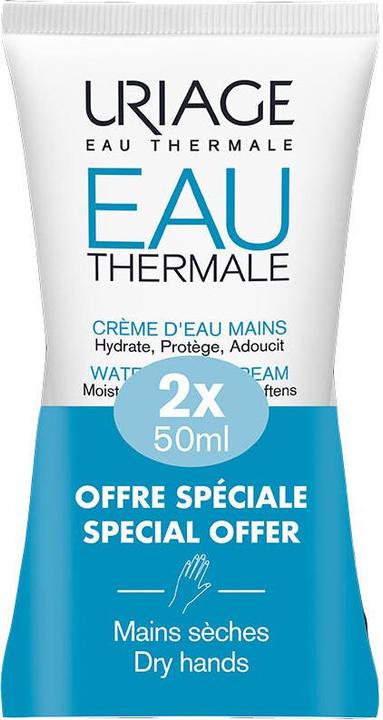Actual product image Uriage Crème d'Eau Hand Cream 50ml - Pack of 2 (50 ml)