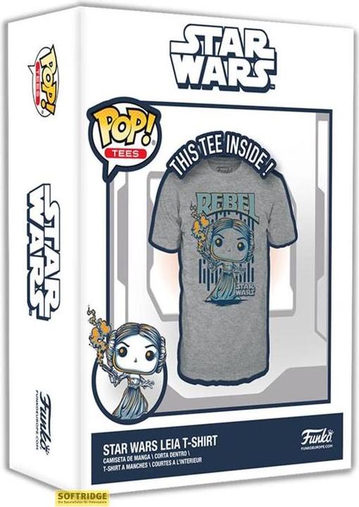 Actual product image Funko Star Wars Boxed Tee T-Shirt Leia (S) (S)