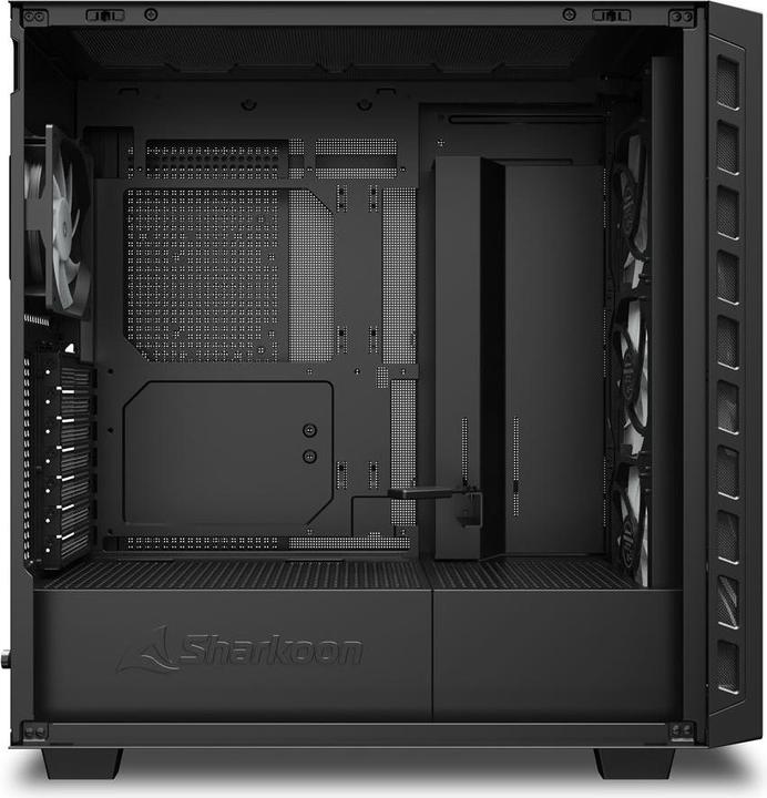 Produktbild Sharkoon Rebel C80M RGB ATX Black (schwarz) (mATX, Mini-ITX, ATX)