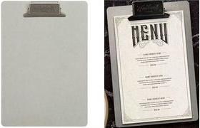 Actual product image Securit Menu clipboard VINTAGE, DIN A4, grey