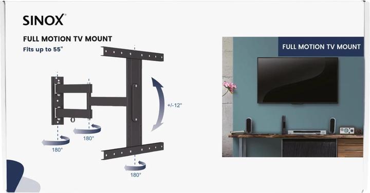 Image du produit Sinox One TV vaegbeslag. 23"-55". Trier (Mur, 35 kg, 32" - 55")