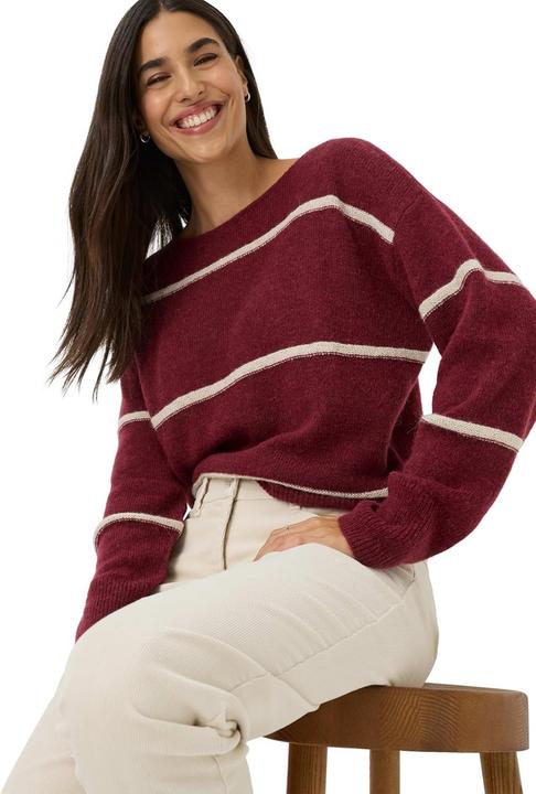 Actual product image BRAX Lightweight Alpaca Sequins Stripe Pullover (40, 42)