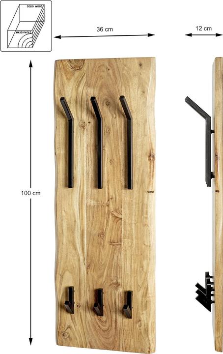 Immagine prodotto HAKU Möbel Appendiabiti da parete