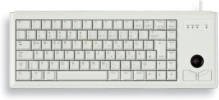 Actual product image CHERRY Compact keyboard with trackball USB EU (Eng. Int., Cable)
