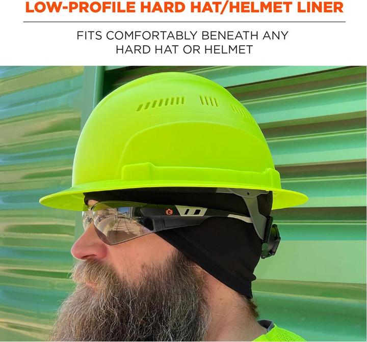 Actual product image Ergodyne Winter cap N-Ferno 6813, suitable for helmets, black (One size)