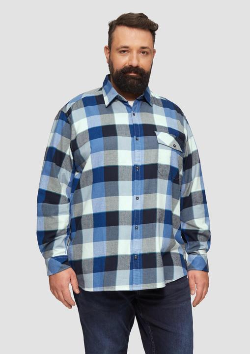 Immagine prodotto S.Oliver Hemd Regular Fit: Kariertes Flanellhemd mit Brusttasche (3XL)