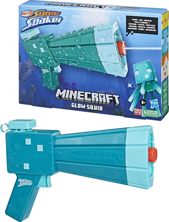 Produktbild Nerf Super Soaker Minecraft Glow Squid (Tank Integriert)