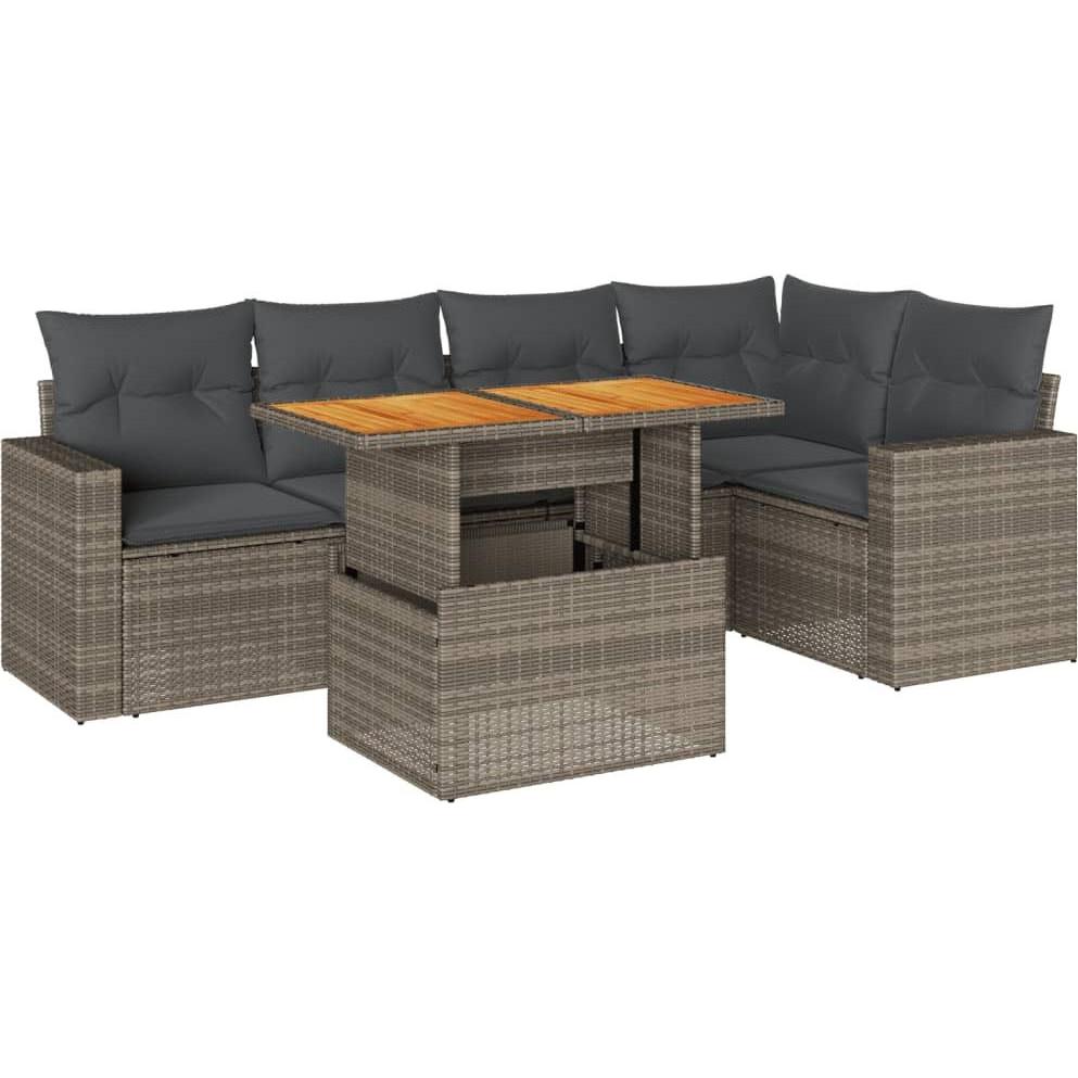 VidaXL, Gartenlounge, 10-tlg. Garten-Lounge-Set mit Kissen