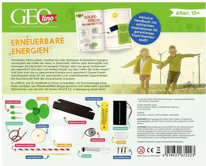Actual product image Franzis GEOlino Renewable Energies