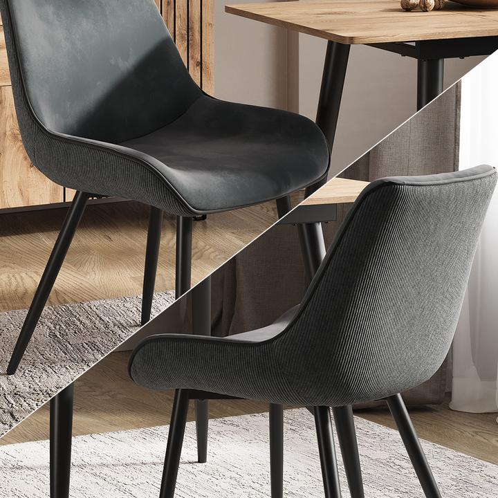 Produktbild Vicco Esszimmerstuhl Eleganza, Anthrazit, 2er Set