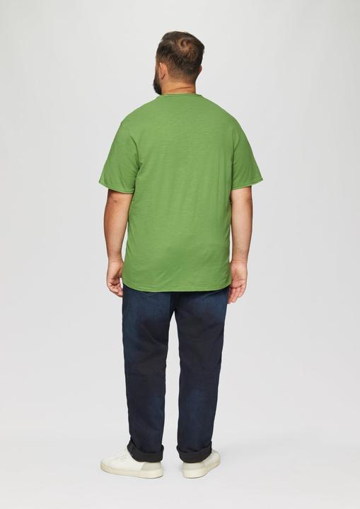 Produktbild S.Oliver T-Shirt T-Shirt mit Flammgarnstruktur (XXL)