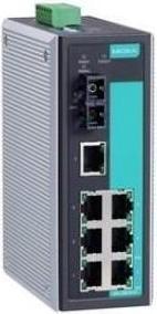 Image du produit Moxa EDS-308-S-SC-T - Commutateur Ethernet non administré avec 7 ports 10/100BaseT(X), 1 port 100BaseFX (8 ports)