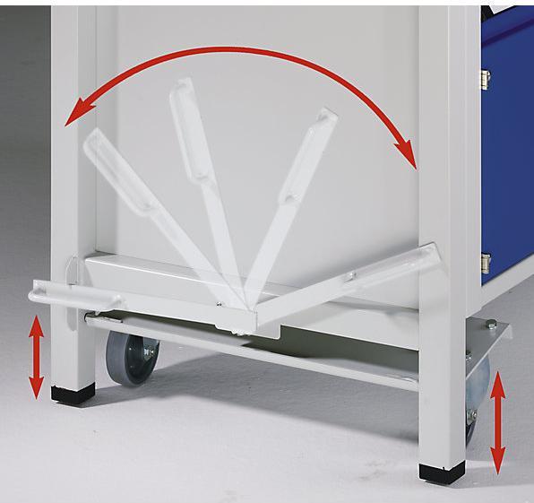 Immagine prodotto Anke Banco da lavoro compatto, con rotelle, mobile, con 1 cassetto e morsa a vite (127 cm, 70 cm)