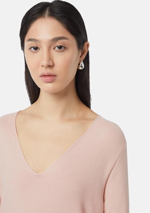 Actual product image Comma Strickpullover Langer Pullover aus Viskosemix mit V-Ausschnitt (34, 36)