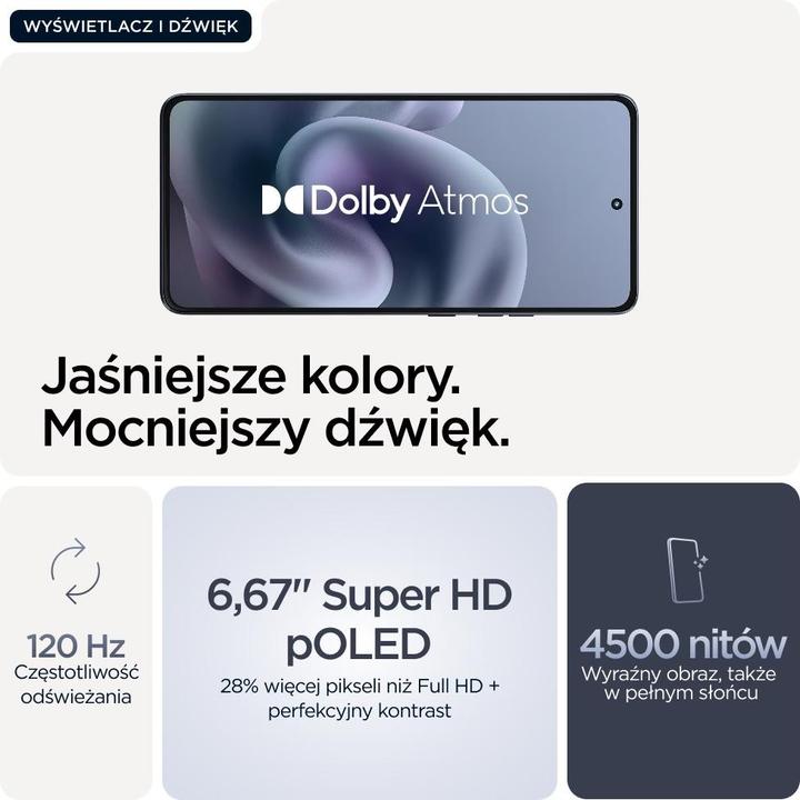 Actual product image Motorola Moto G86 (256 GB, Spellbound, 6.67", SIM + eSIM, 5G)