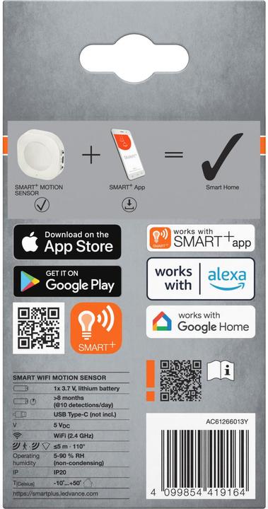 Actual product image Osram SMART+ WIFI MOTION SENSOR White (5 m)