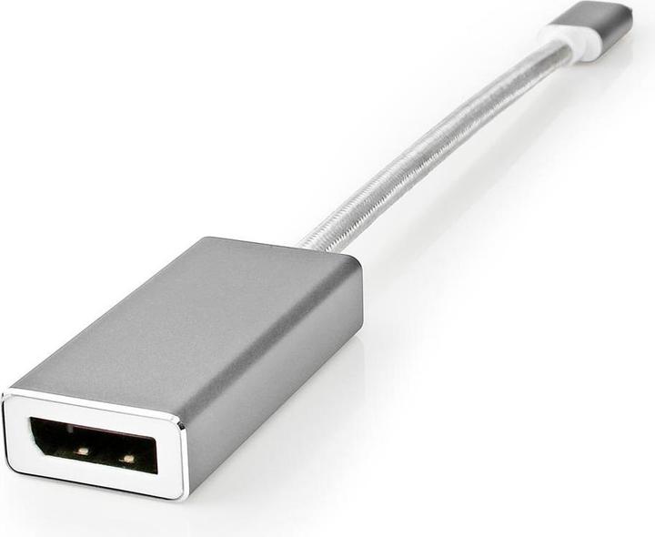 Immagine prodotto Nedis Adattatore USB USB 3.2 Gen 1 USB-C maschio DisplayPort 0,20 m rotondo Placcato in oro con (USB-C, 20 cm)