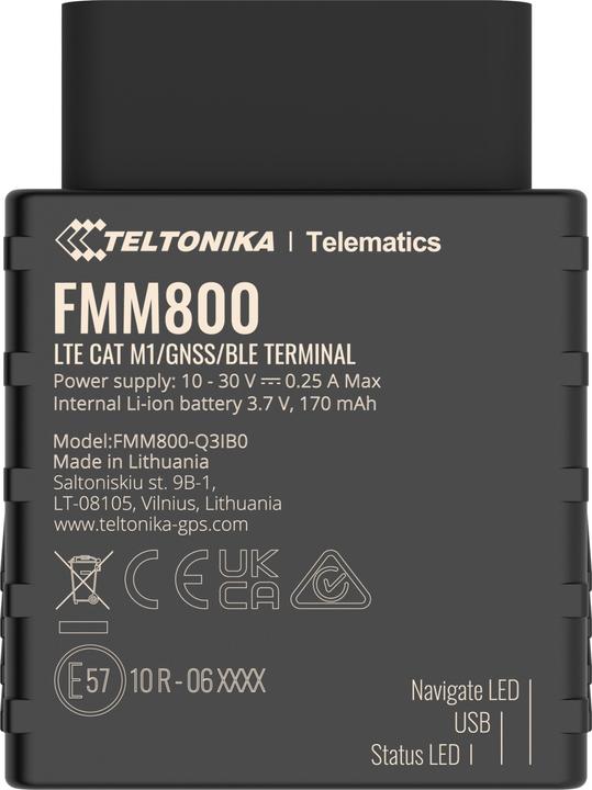 Image du produit Teltonika Telematics FMM880 Tracker GNSS 4G LTE Cat 1 M1