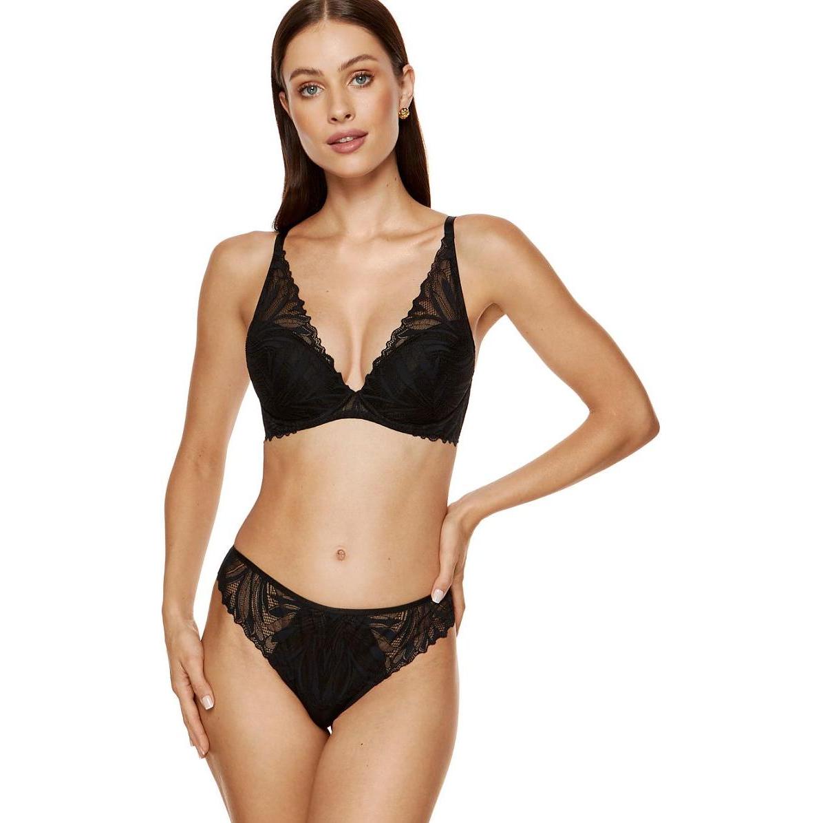 Gorteks, BH, Push- up- BH, Schwarz, (85 C)