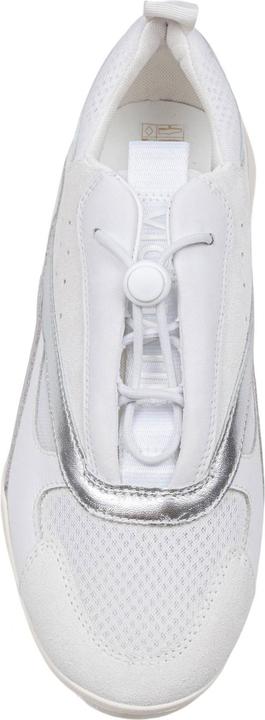 Actual product image Vic Matie sneakers in split leather and leather color white and silver (40)