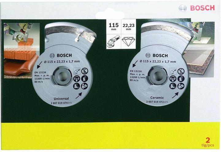 Produktbild Bosch Zubehör Diamanttrennscheiben für Fliesen und Baumaterial, Ø 115 mm