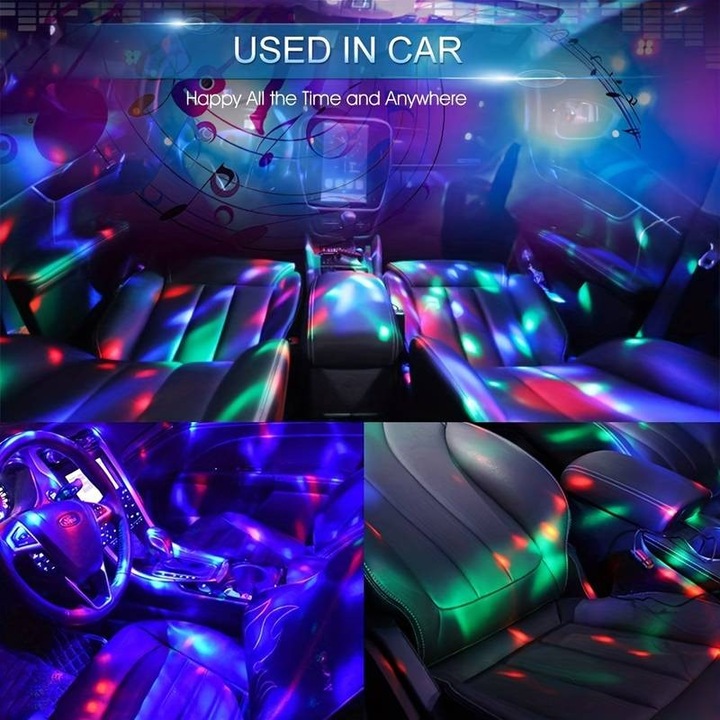 Produktbild ASMI LED Mini Sound Disco Partylicht