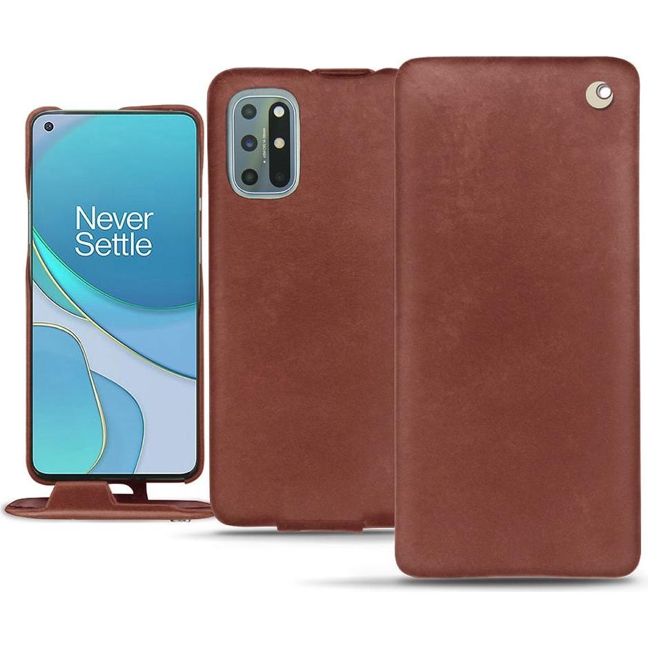 Noreve Lederschutzhülle vertikal (OnePlus 8T), Smartphone Hülle, Rot
