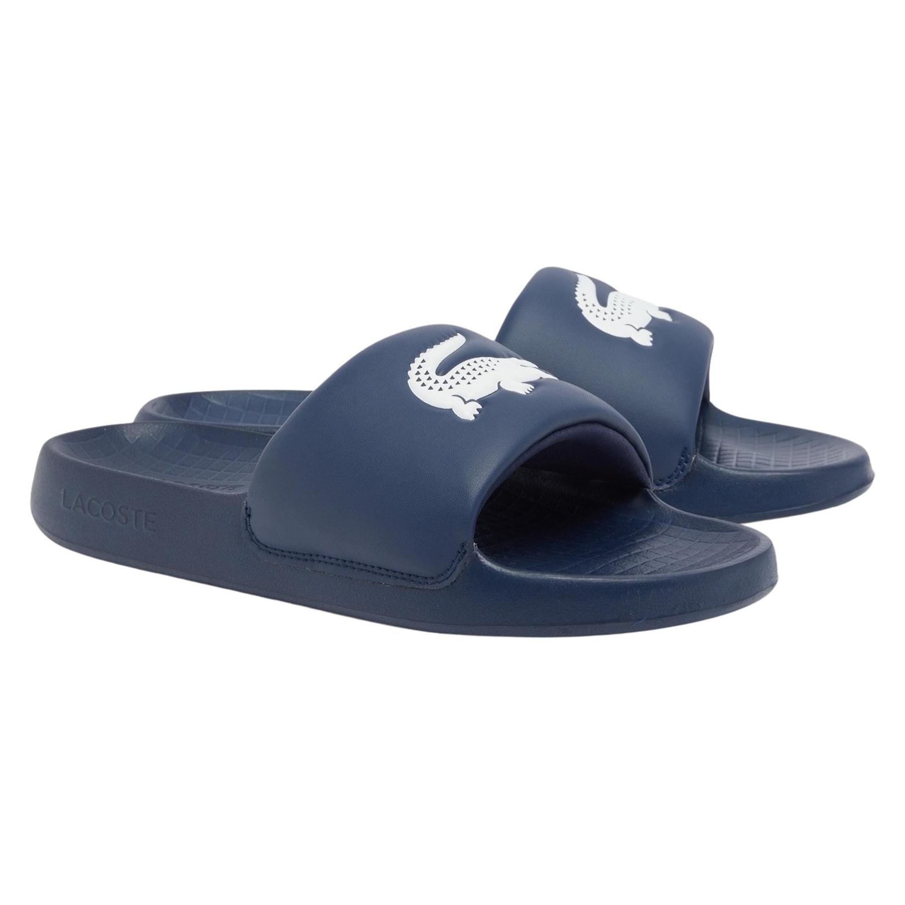 Lacoste, Herren, Sandalen, Sandalen Serve Slide 1.0 Pantoletten, Blau, (47)