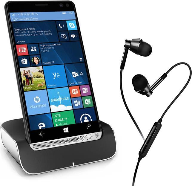 Produktbild HP Elite x3 Inkl. Desk Dock & 1MORE 1M301 Headset (64 GB, Black, 5.96", Dual SIM, 4G)