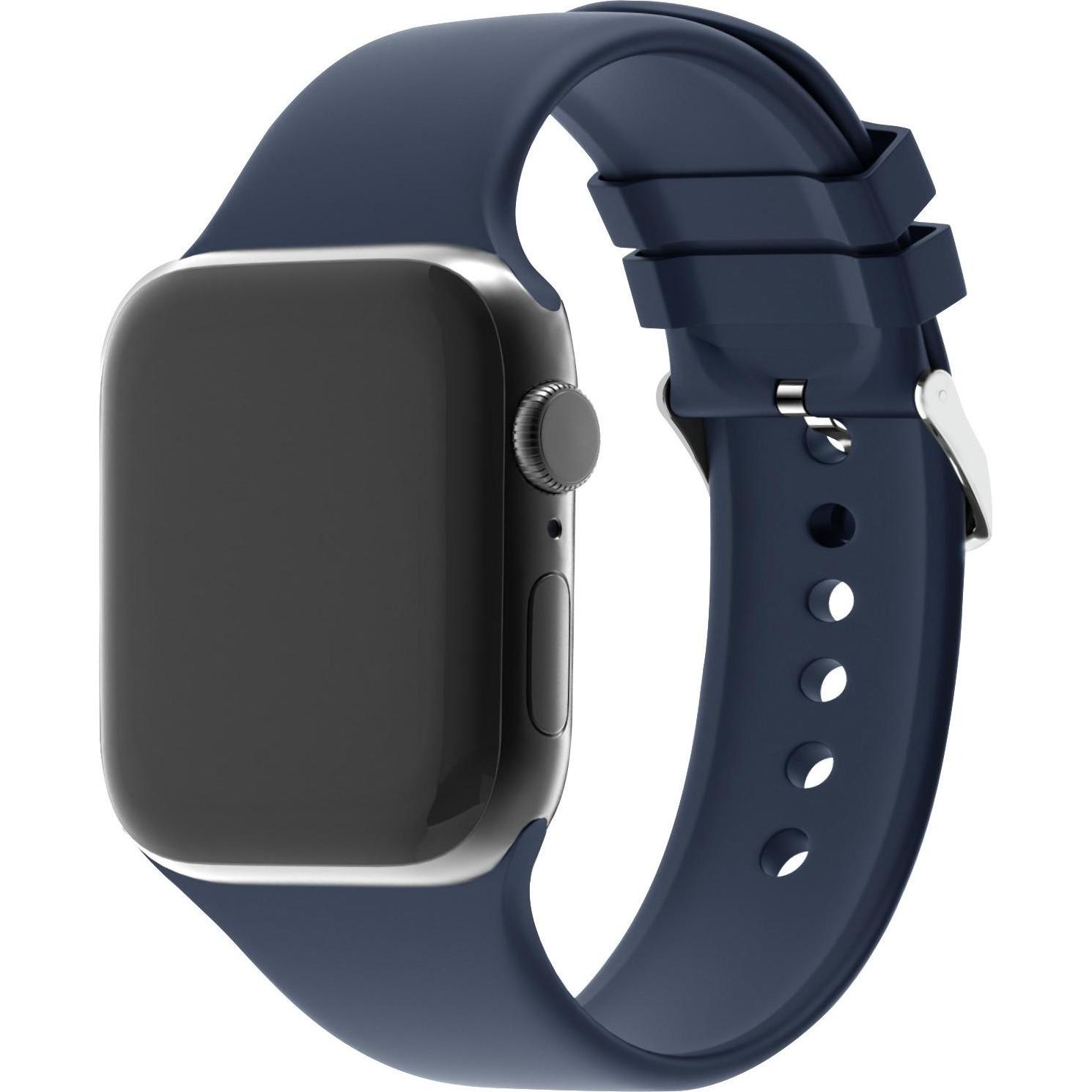 Strap-it Armband (Silikon, Apple Watch), Uhrenarmband, Blau