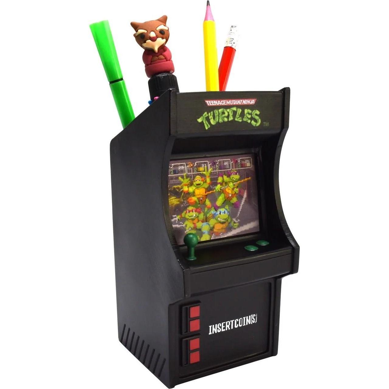Thumbnail - Blue Sky Tortues Ninja Pot à crayons Arcade Machine, Retro Gaming, Schwarz