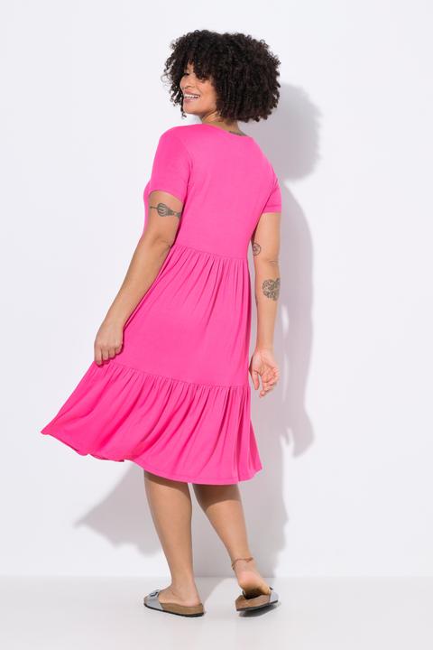 Image du produit Angel of Style Jerseykleid, V-Ausschnitt, Volants (46)
