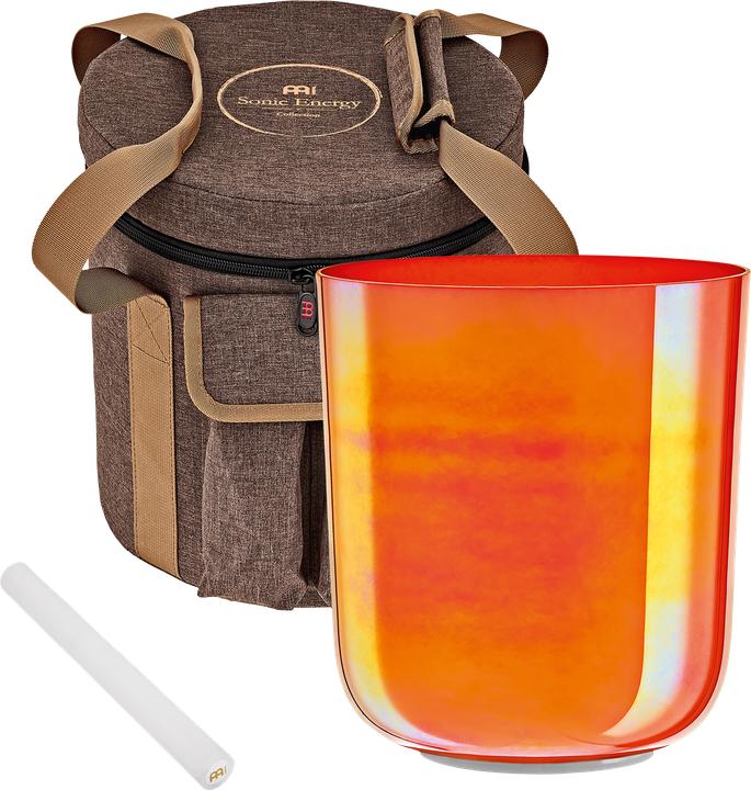 Actual product image Meinl Essence Crystal Singing Bowl 6.7" - C4 - Orange (Percussion)