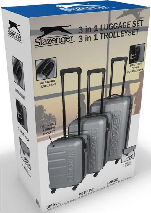 Actual product image Slazenger Trolley Set 18/22/26" ABS 3pcs