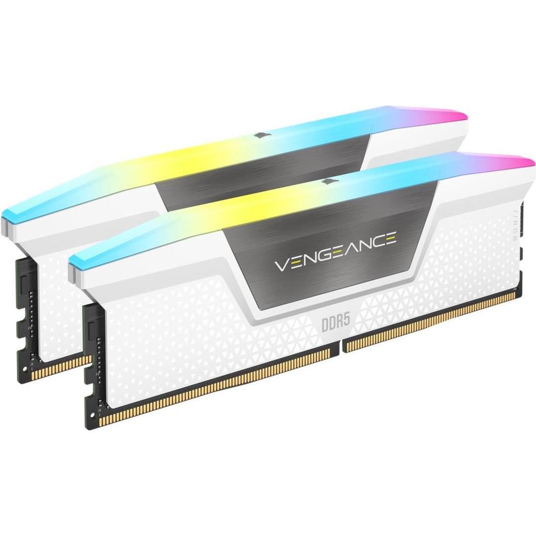 Corsair Vengeance RGB (2 x 16GB, 6200 MHz, DDR5-RAM, DIMM), RAM, Weiss
