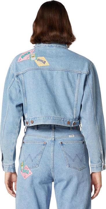 Actual product image Wrangler deni jacket cropped top 80's (M)